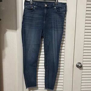 True Religion Blue Skinny Jeans Medium Wash